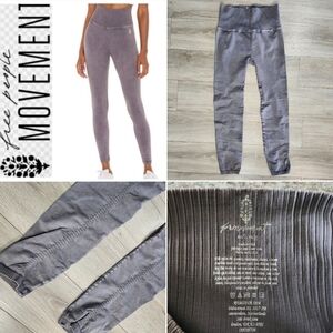 NWOT Free People Good Karma high rise leggings gray